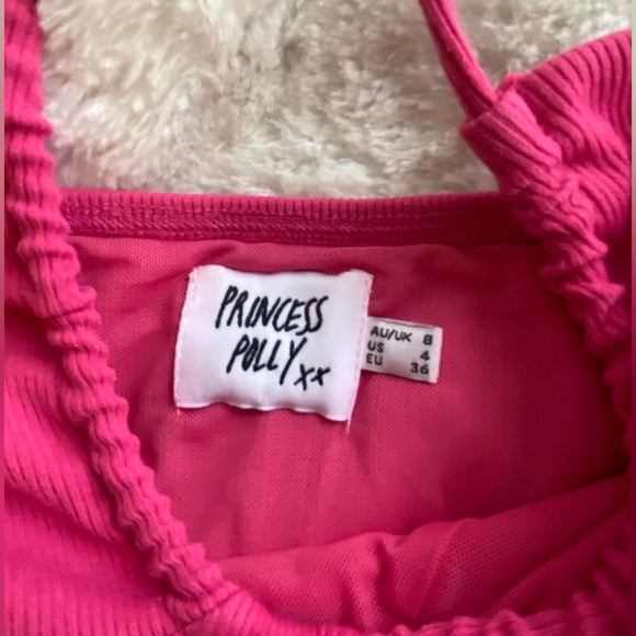 Princess Polly pink Clarke halter mini dress - Picture 3 of 3